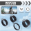 4 stuks/set 5/10/15/20 mm aluminiumlegering headsetpen 8