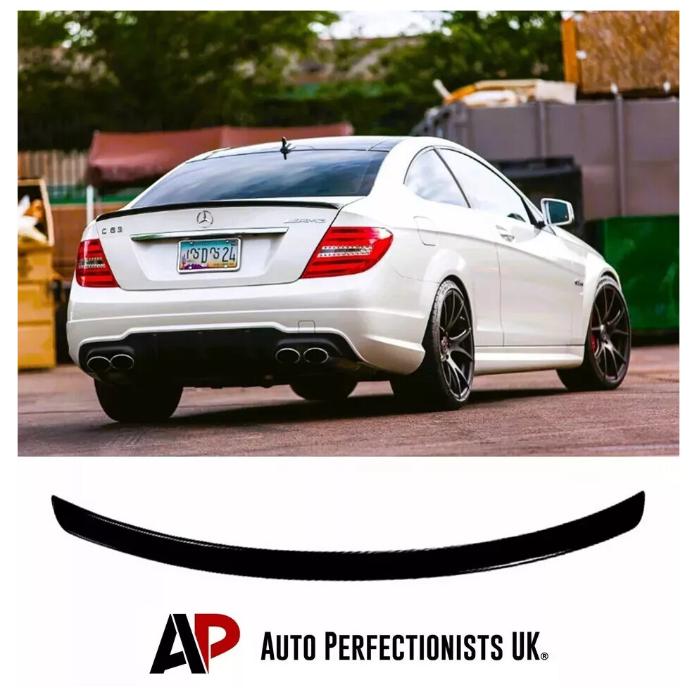 For Mercedes C Class Coupe W204 Boot Spoiler Lip Wing Body Kit Black 5061072660375