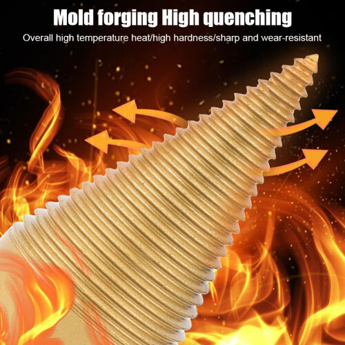 Firewood Drill Bit, Detachable Electric Drill Bit Wood Log Splitter, 32mm/42mm 2