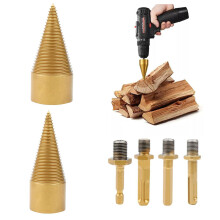Firewood Drill Bit, Detachable Electric Drill Bit Wood Log Splitter, 32mm/42mm