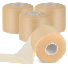 4 Rolls Pre Wrap Athletic Tapes for Hair, Athletic Foam Sports Wrap, Pre Wrap for Soccer