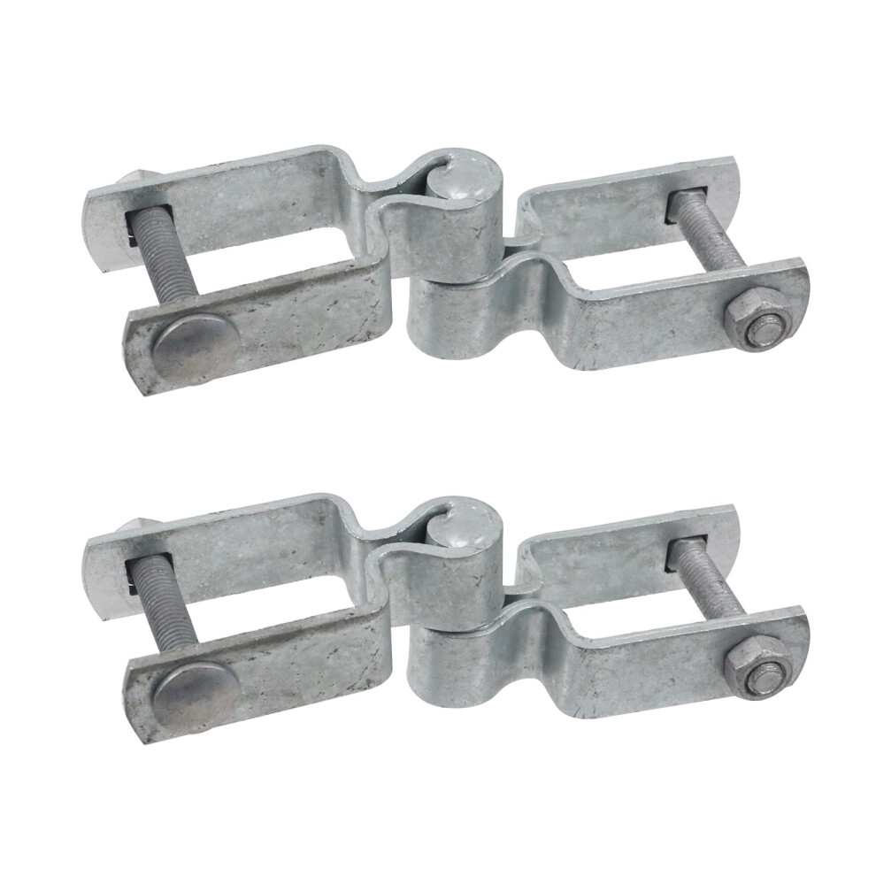 1.5' X 1.5' Chain Link Fence Gate Post Hinge, Gate Hinges With 1.5' Female & Male Hinges 6276012724485