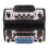 Adaptador VGA macho a hembra M/F en ángulo recto de 15 pines 4