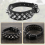 Leather Spiked Studded Dog Collar 1 inch Wide for 10
