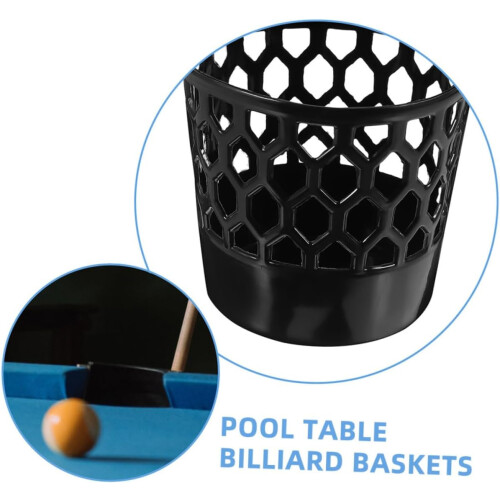 billiard ball storage bag pool table accessories black plastic 1