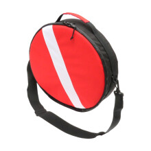 Round Scuba Regulator Gear Protective Bag Snorkeling Dive Zipper Design w/ Shoulder Strap Ref:tfk