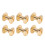 200 Sets Book Binding Screw Uniform Coating Curved 6