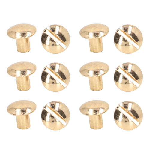 200 Sets Book Binding Screw Uniform Coating Curved 2