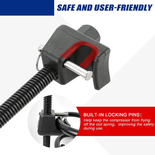 Macpherson Strut Spring Compressor, 2pcs Coil Spring Compressor Strut Remover Installer Tool 2