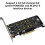 2 Slot to PCIE 8X Interfaces Card Raids Controller PCIE Split Card for Enhances Connectivitys 5