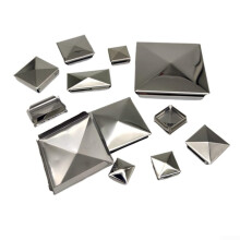 Moistureresistant stainless steel pyramid cover for square posts, easy tallation (1 piece, 50 mm) 1pcs 50mm