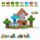 96PCS Magnetic Building Blocks, Garden Plant Theme 3