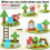 96PCS Magnetic Building Blocks, Garden Plant Theme 4