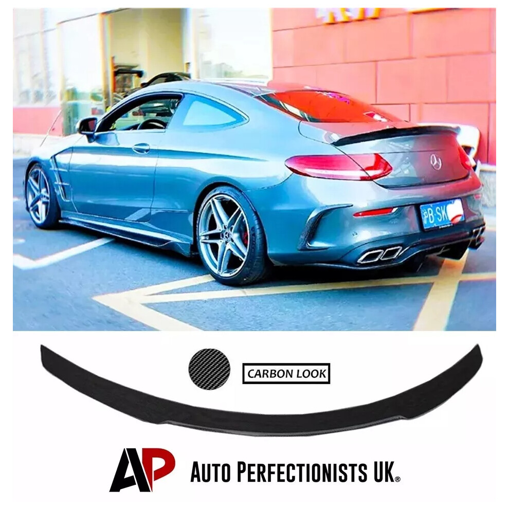 For Mercedes C Class Coupe W205 C205 Rear Boot Fd Spoiler Lip Wing Kit 5061072661235