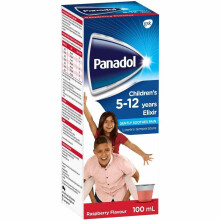 Panadol 5-12 Years Elixir Oral Liquid Fast relief while being gentle to little stomachs 100ml