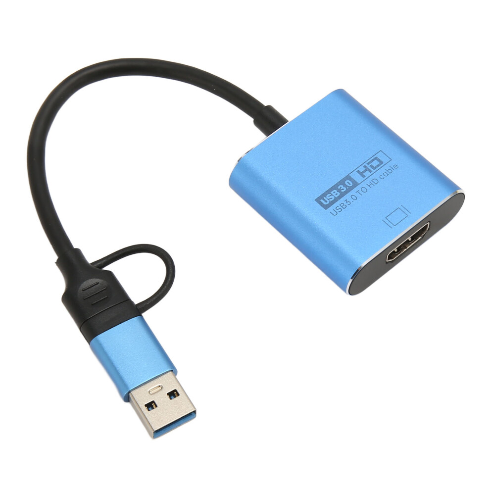 Usb3.0 To Hd Multimedia Interface Adapter 1080P Blue 9391327738976