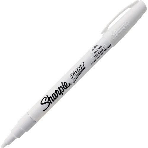 Sharpie Μόνιμος Μαρκαδόρος Χρώματος Sharpie, Λεπτή Κεφαλή, Λευκός