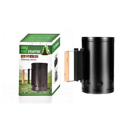 Charcoal Chimney Starter Heat Resistant Stainless 1