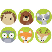 CTP Woodland Friends 3"""" Designer Cut-Outs Set di 36 accenti 3 ciascuno (Creative Teaching Press 8082)