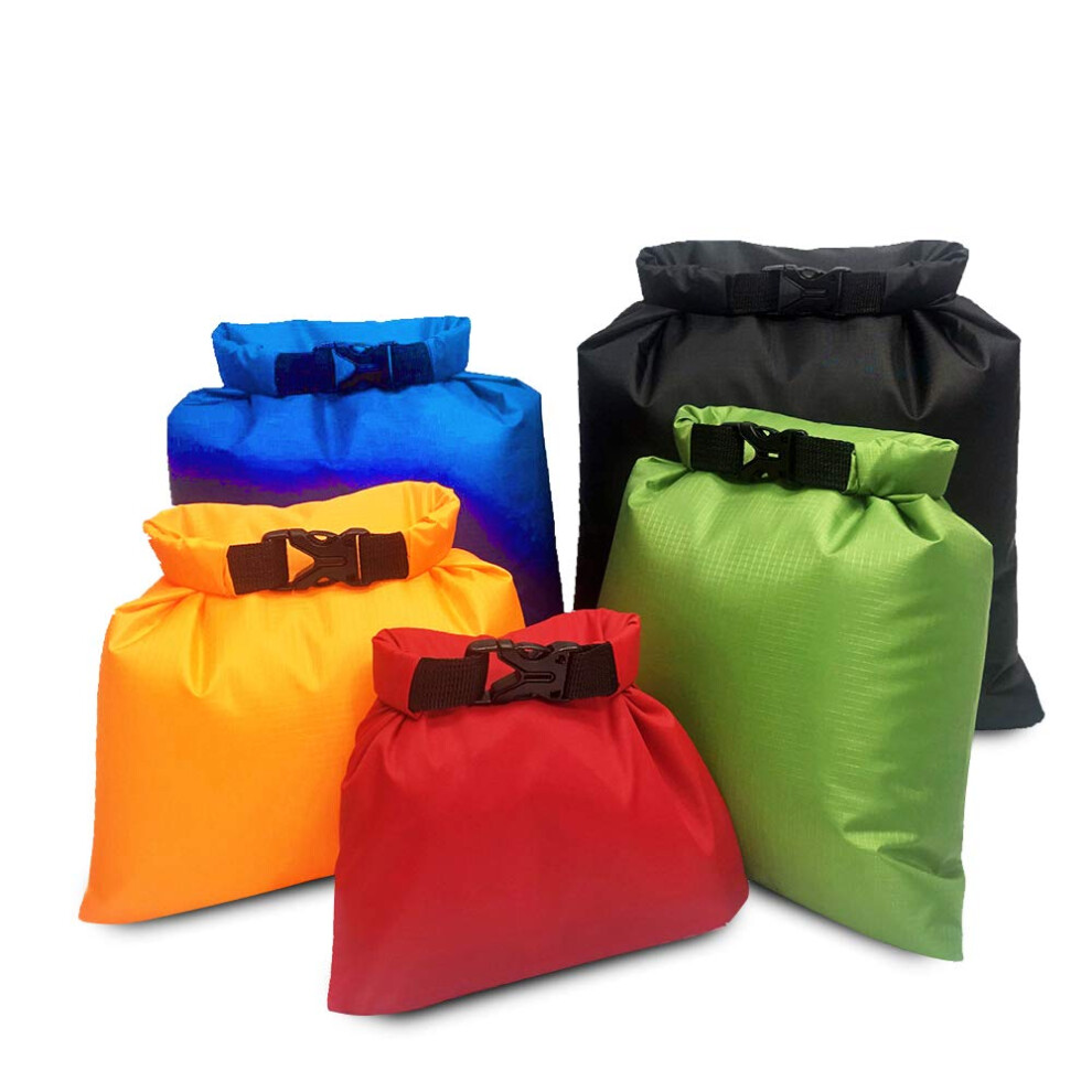 Dry Bags, 5 Pack Ultimate Dry Sack - 1.5L+2.5L+3.5L+4.5L+6L for Outdoor