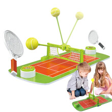 Miniatur Tennis Set 's Table Tennis Toy Double Player Sports Activity with Rackets And