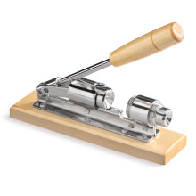 28003 Pecan Nut Cracker, Nickel-plated Steel/wood Base