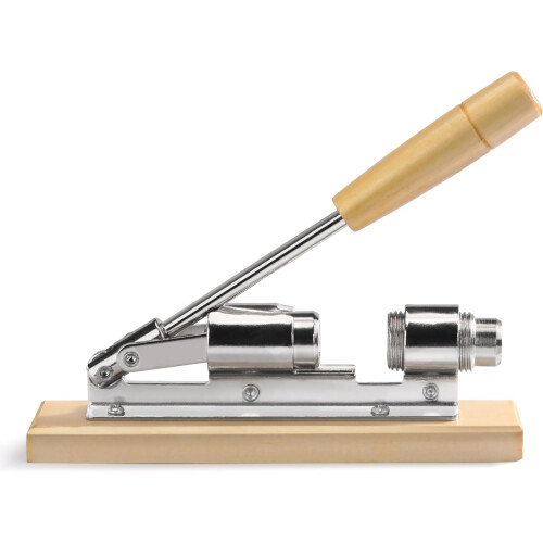 28003 Pecan Nut Cracker, Nickel-plated Steel/wood Base 1