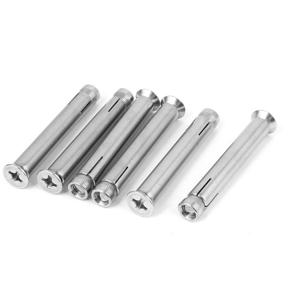 M8 Thread Anchors 80Mm Long Countersunk Flat Head Expansion Anchor Expansion Anchors Bolt 6Pcs Refï¼Oxx 6276012690674