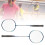 REGAIL 2Pcs Iron Alloy Badminton Racket 2 Player 11