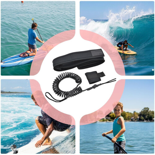 Snowboard leash  Bodyboard harness, quickrelease buckle 2