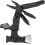 Foldable Multifunctional Axe Axe Hammer Pocket Size Multitool Stainless Steel Tool for Outdoor Camping 5