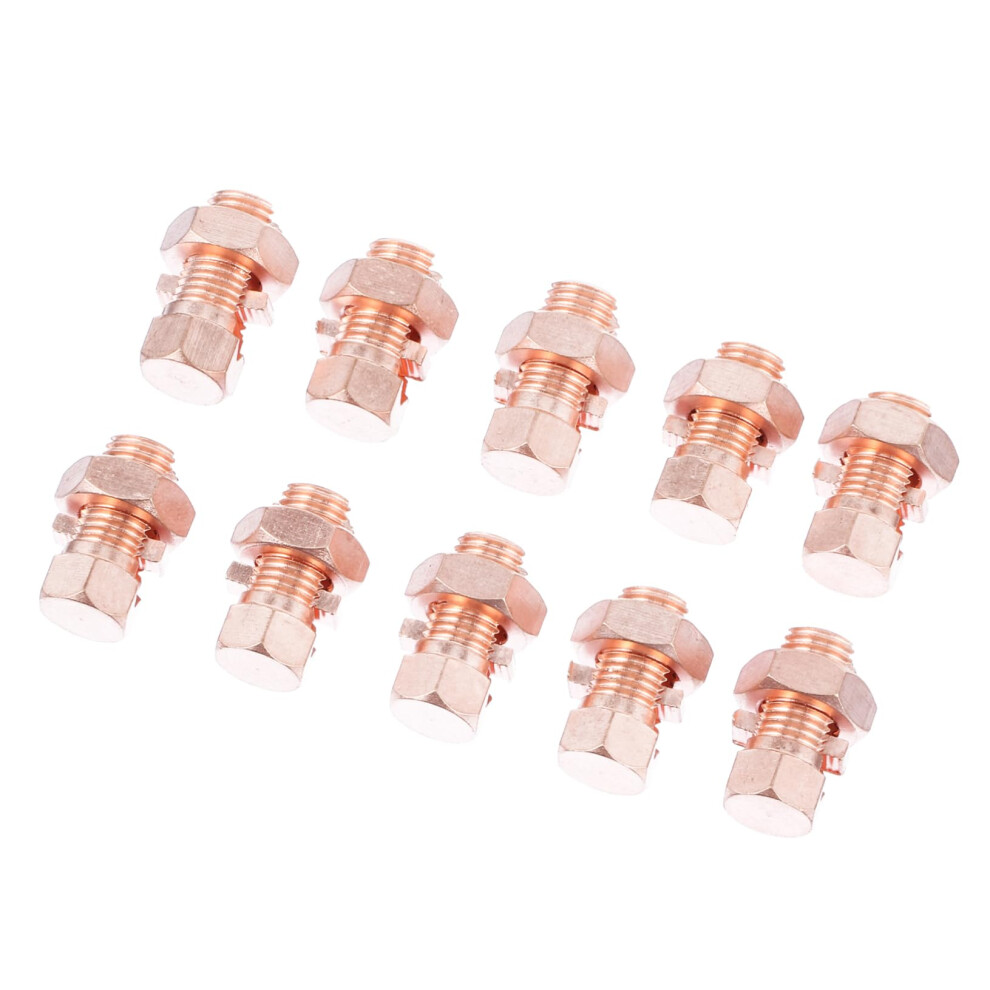 10Pcs Creative Split Bolt Joint Clamp Wire Clamp For Grounding Pin Electric Fence Wire Connect 6276012692470