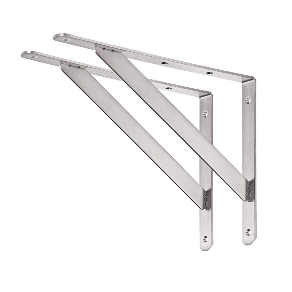 Clt Shelf Bracket 16' X 12' Max Load: 550 Lb Stainless Steel Solid Shelf Support 6276012692548