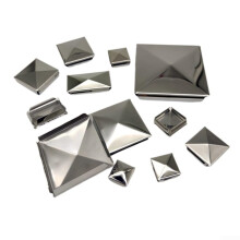 PyramidenAbdeckkappen aus Edelstahl verschönern Ihre Pfosten (10 Stck, 60 mm)