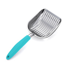 Cat Litter Scoop, Aluminum Alloy Sifter, Kitty Metal Scooper, Deep Shovel, Long Handle