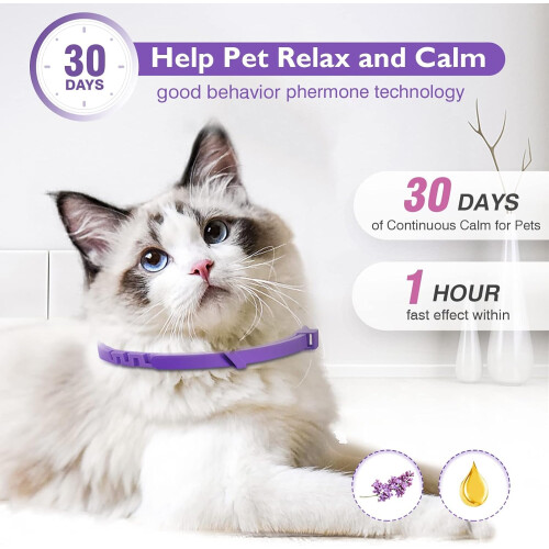 3 Pack Calming Collar for Cats and Kittens Pheromone Collar Efficient Relieve Anxiety 2