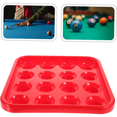 Billiard Storage Tray Retractable Pool Bridge Cue Stick Tray PP Red 2