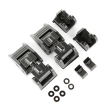 Kit de fixation de capot Rugged Ridge | Noir textur | 11210.17 | Compatible avec les mod les 2007-2