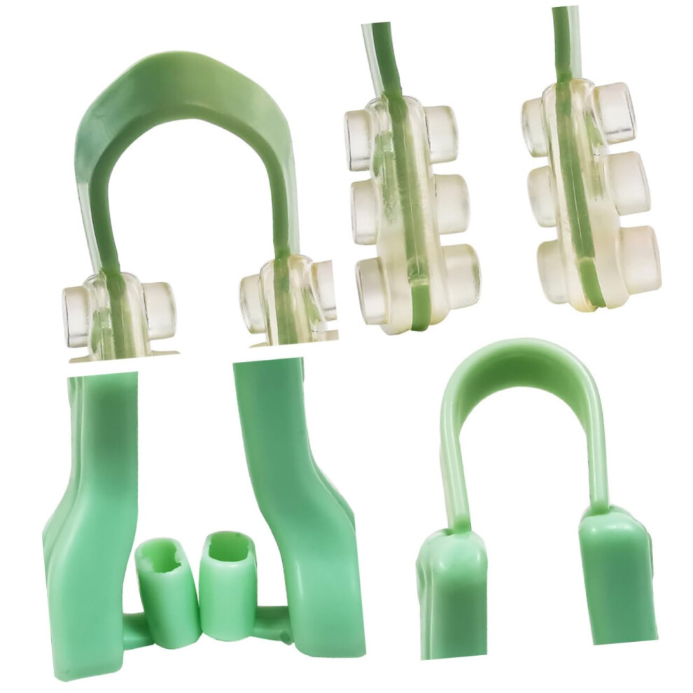 Women's Green 1 Set Nose Clip Set Nose Splint Clips Kit Nose Clips Agat Snoring Nose Clips For Sleeping Nose Clips Ushaped Nose Clips Silica Gel