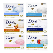 12 x 90g MIX Dove Beauty Cream Soap Bars Sensitive Shea Butter Pink