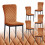AINPECCA (Orange, 6) Velvet Dinning Chair High Backrest 1