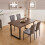 AINPECCA (Suede grey, 4) Light Luxury Dinning Chair Office Backrest Bedroom 5