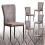 AINPECCA (Suede grey, 6) Light Luxury Dinning Chair Office Backrest Bedroom 1