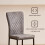 AINPECCA (Suede grey, 6) Light Luxury Dinning Chair Office Backrest Bedroom 5