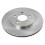 TRQ Rear Brake Rotors Set Solid Compatible with 2005-2014 Ford Mustang 5