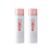 Evian Facial Spray Travel Duo 1,7 Fl Oz (2 db-os csomag)