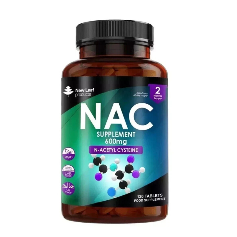 N-Acetyl Cysteine NAC 600mg 120 Tablets Antioxidant & Immune Support