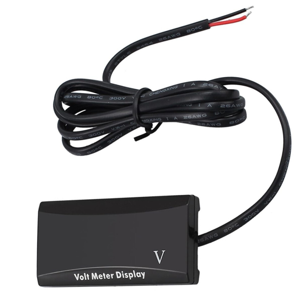 Allweather Car Volt Meter Dc 12V Motorbike Voltmeter Led Digital Gauge Blue 6276012728063