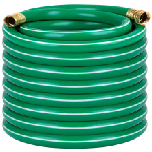 Long Leadin Green Garden Hose 3/4 in. x 100 ft. Kink Free, No Leaking, Male/Female Fittings
