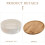 White Modern Succulent Pot Indoor Planter with Tray 16.4X16.4X5.7CM 2